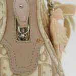CHRISTIAN DIOR trotter romantic Flower Shoulder Bag Beige 03-BO-1025  37747