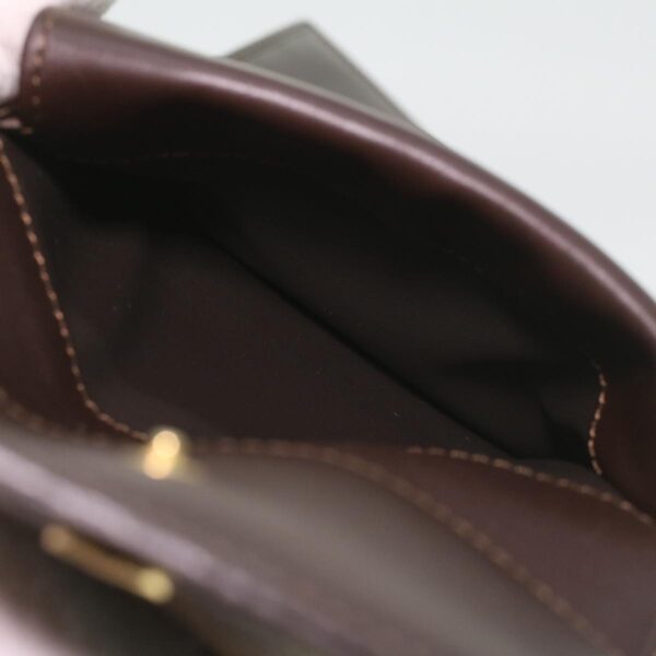 CELINE Macadam Canvas Wallet PVC Leather Brown  37771