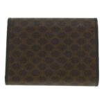 CELINE Macadam Canvas Wallet PVC Leather Brown  37771