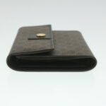 CELINE Macadam Canvas Wallet PVC Leather Brown  37771