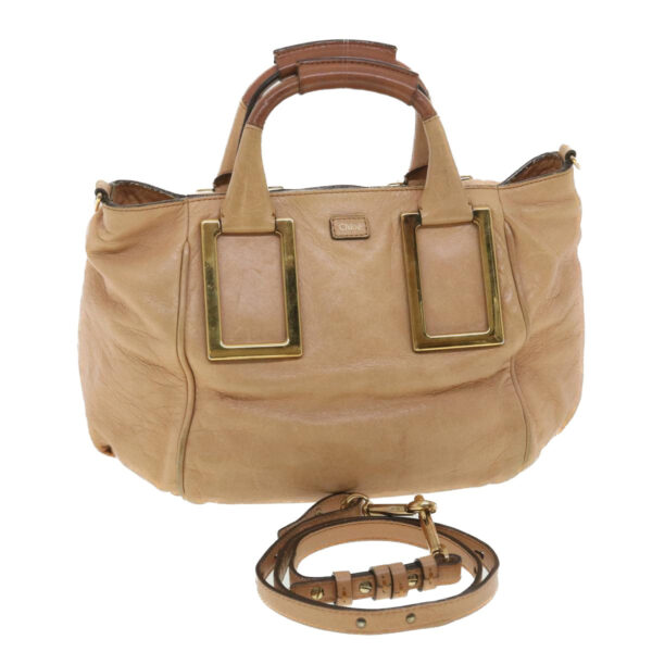 Chloe Hand Bag Leather 2way Pink 03-11-50 37836