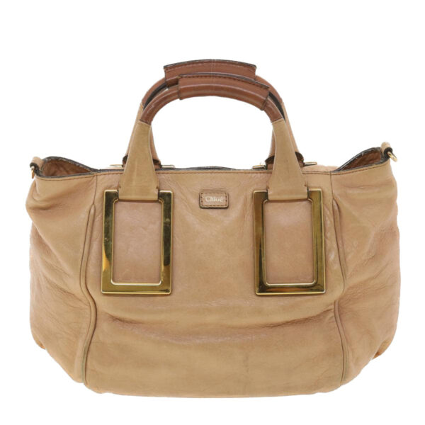 Chloe Hand Bag Leather 2way Pink 03-11-50 37836