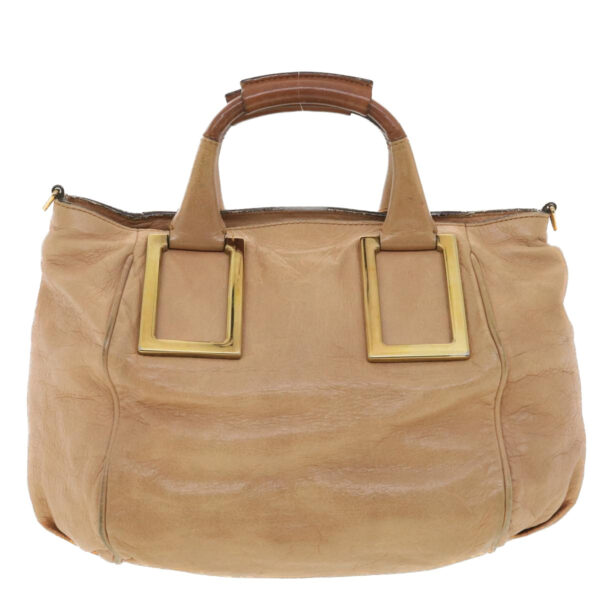 Chloe Hand Bag Leather 2way Pink 03-11-50 37836