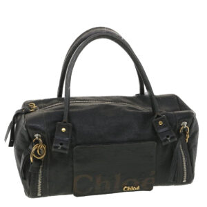Chloe Shoulder Bag Leather Black 37840