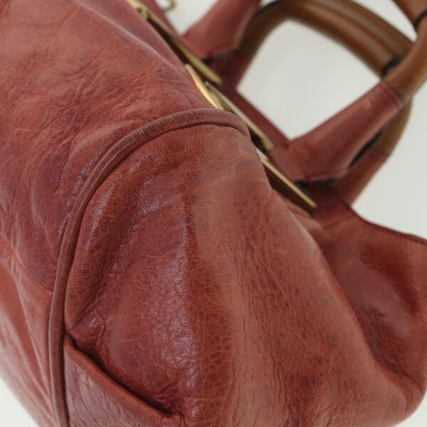 Chloe Hand Bag Leather 2way Pink 03-11-50 37841