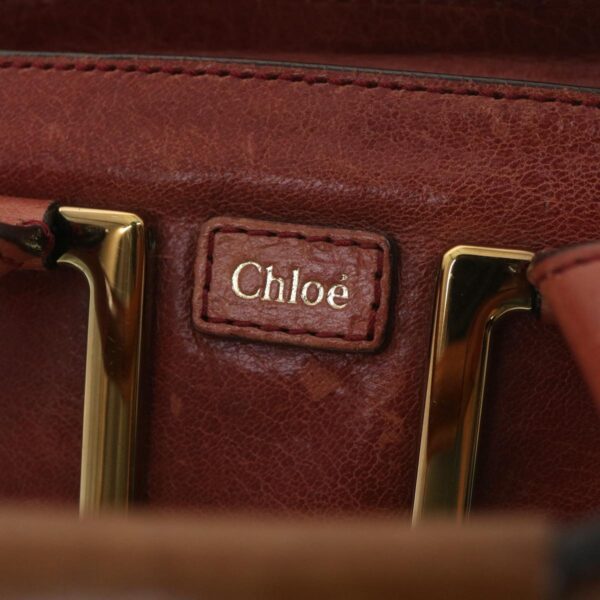 Chloe Hand Bag Leather 2way Pink 03-11-50 37841