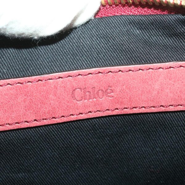 Chloe Hand Bag Leather 2way Pink 03-11-50 37841