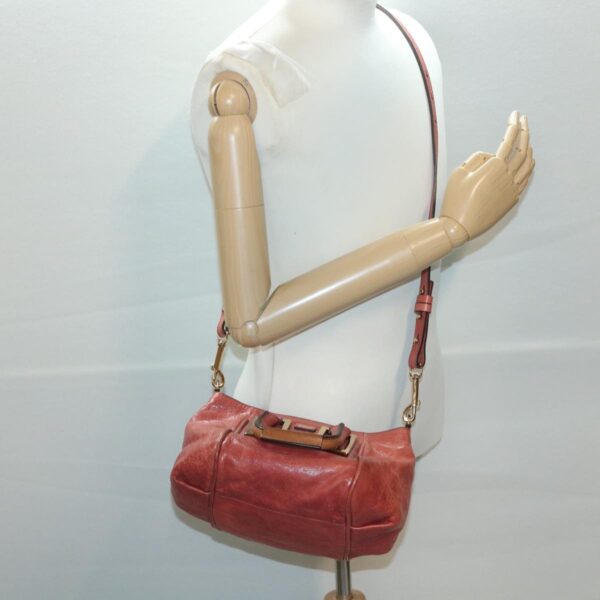 Chloe Hand Bag Leather 2way Pink 03-11-50 37841