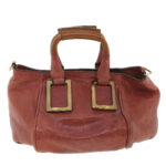 Chloe Hand Bag Leather 2way Pink 03-11-50 37841