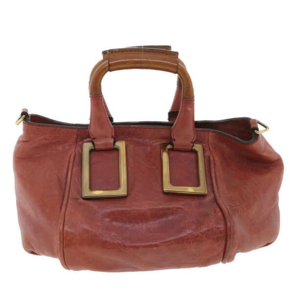 Chloe Hand Bag Leather 2way Pink 03-11-50 37841