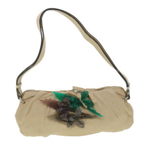 Chloe Shoulder Bag Leather Beige 37847