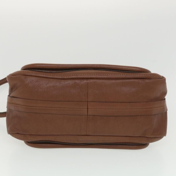 Chloe Paraty Hand Bag Leather 2way Brown 37965