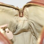 Chloe Paraty Hand Bag Leather 2way Brown 37965