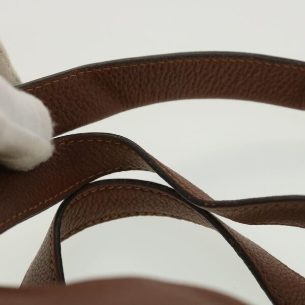 Chloe Paraty Hand Bag Leather 2way Brown 37965