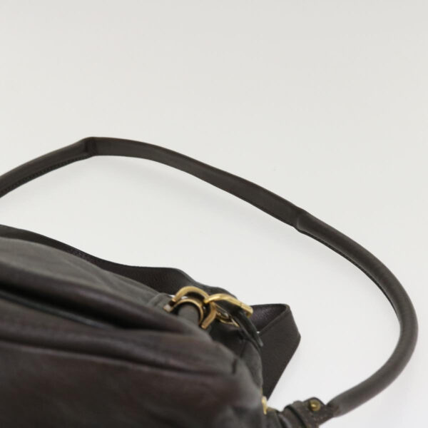 Chloe Paraty Hand Bag Leather 2way Gray 02-11-50 37966