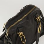 Chloe Paraty Hand Bag Leather 2way Gray 02-11-50 37966