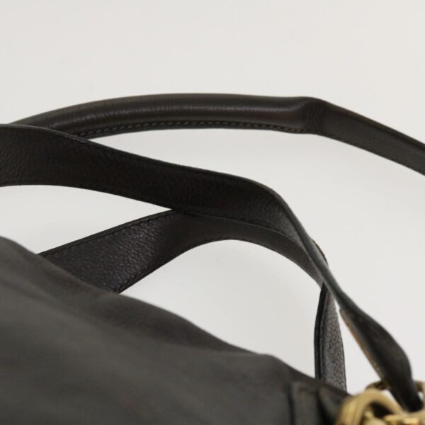 Chloe Paraty Hand Bag Leather 2way Gray 02-11-50 37966