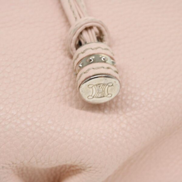 CELINE Hand Bag Leather Pink SC-SA-1016  38010