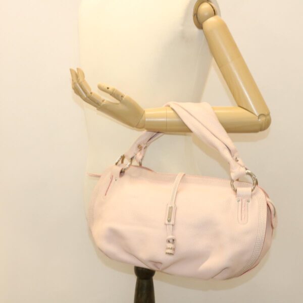 CELINE Hand Bag Leather Pink SC-SA-1016  38010