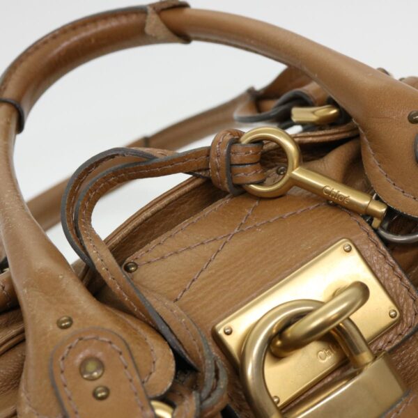 Chloe Paddington Hand Bag Leather Beige 010851 5276 38388