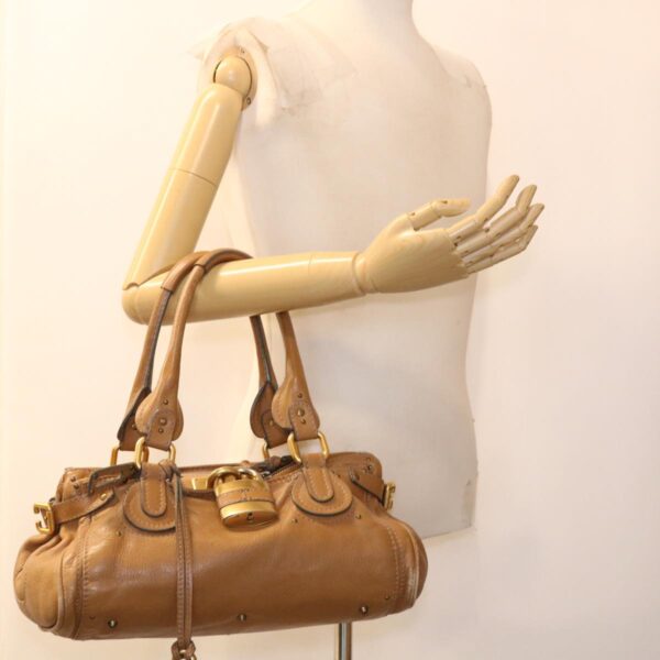 Chloe Paddington Hand Bag Leather Beige 010851 5276 38388