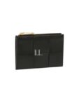 Bottega Veneta Intrecciato Cassette Zipper Card Wallet Black