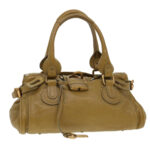 Chloe Paddington Hand Bag Leather Beige 03 06 51 5366 38736