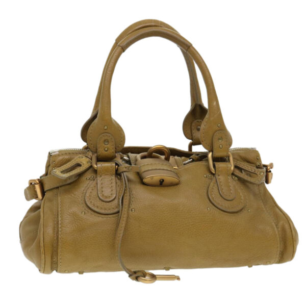 Chloe Paddington Hand Bag Leather Beige 03 06 51 5366 38736