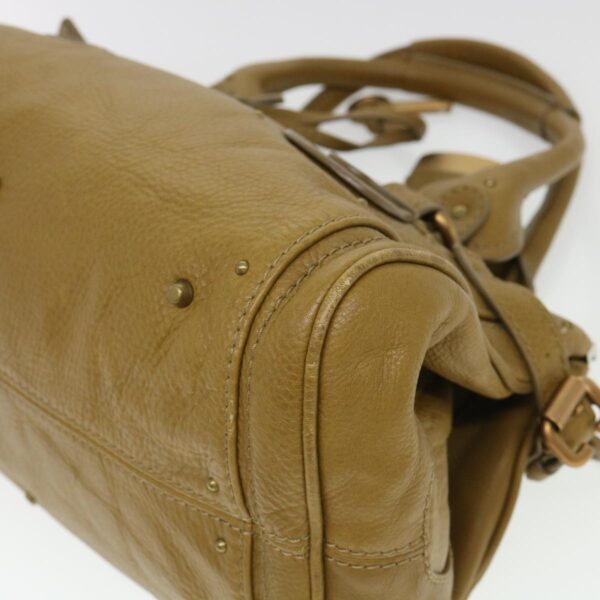 Chloe Paddington Hand Bag Leather Beige 03 06 51 5366 38736