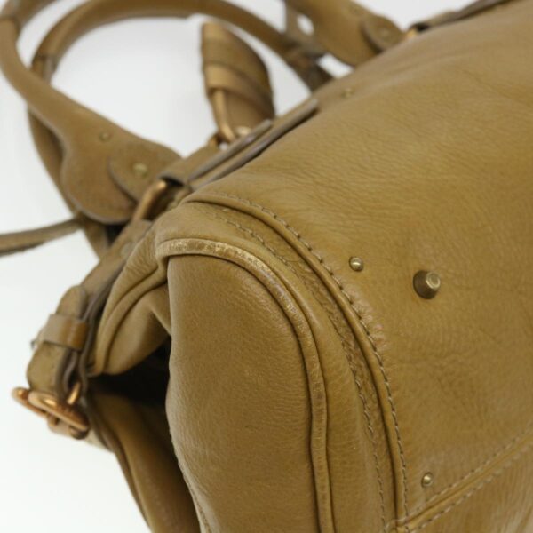 Chloe Paddington Hand Bag Leather Beige 03 06 51 5366 38736