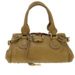 Chloe Paddington Hand Bag Leather Beige 03 06 51 5366 38736