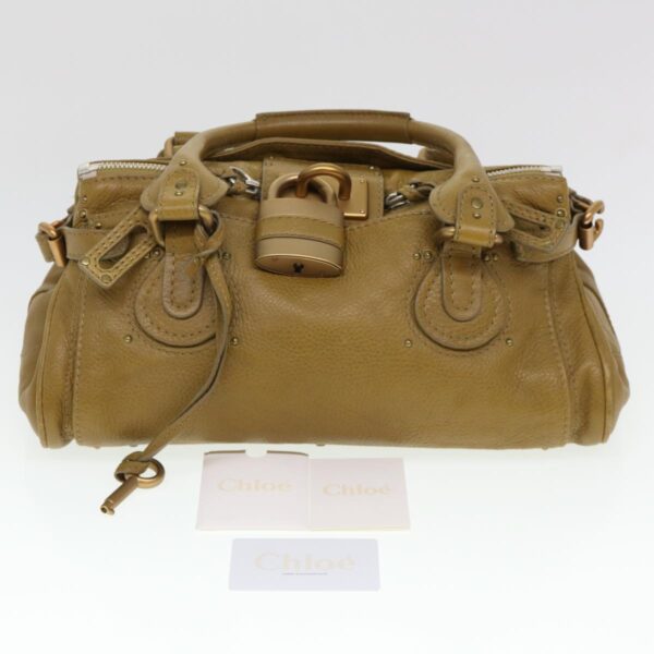 Chloe Paddington Hand Bag Leather Beige 03 06 51 5366 38736