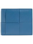 Bottega Veneta Intrecciato Cassette Half Wallet Blue