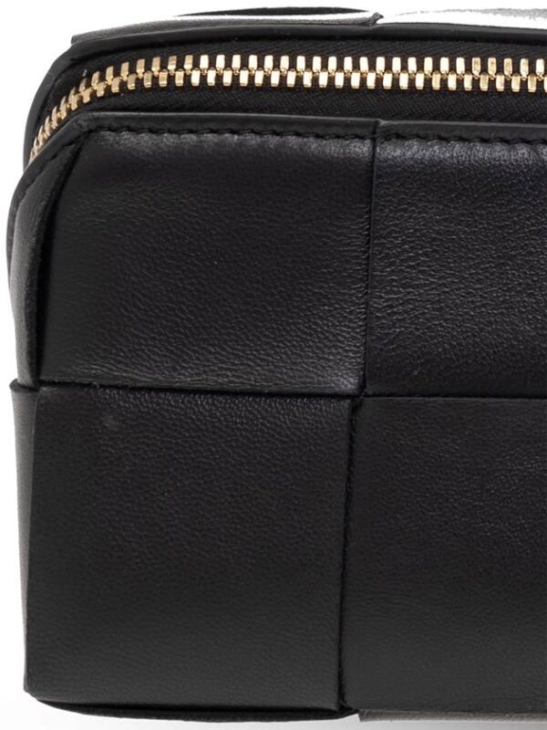 Bottega Veneta Intrecciato Pouch Bag Black