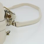 Chloe Paraty Hand Bag Leather 2way White 04-11-50 44037