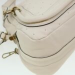 Chloe Paraty Hand Bag Leather 2way White 04-11-50 44037
