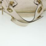 Chloe Paraty Hand Bag Leather 2way White 04-11-50 44037