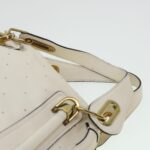 Chloe Paraty Hand Bag Leather 2way White 04-11-50 44037