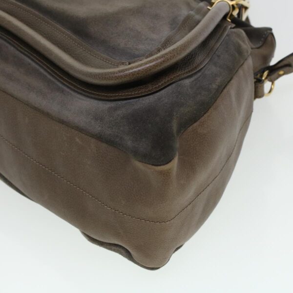 Chloe Paraty Hand Bag Leather Brown 44038