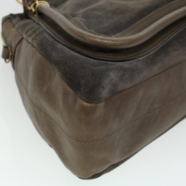 Chloe Paraty Hand Bag Leather Brown 44038