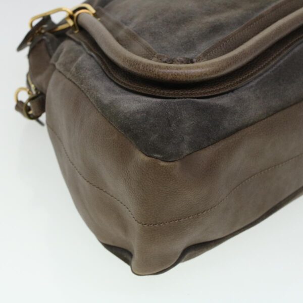 Chloe Paraty Hand Bag Leather Brown 44038