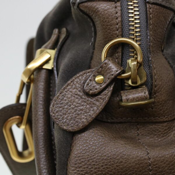 Chloe Paraty Hand Bag Leather Brown 44038