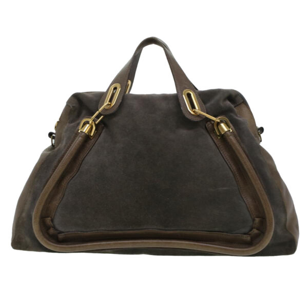 Chloe Paraty Hand Bag Leather Brown 44038