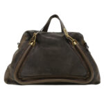 Chloe Paraty Hand Bag Leather Brown 44038