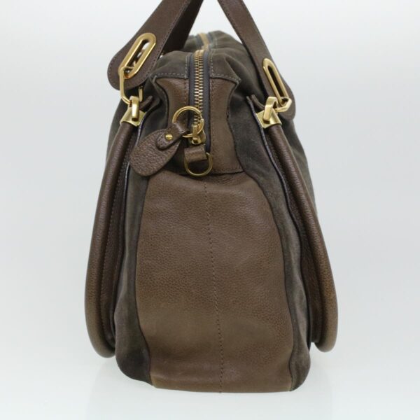 Chloe Paraty Hand Bag Leather Brown 44038