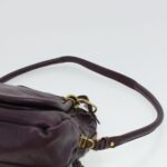 Chloe Paraty Hand Bag Leather Purple 02-12-50-65 44039