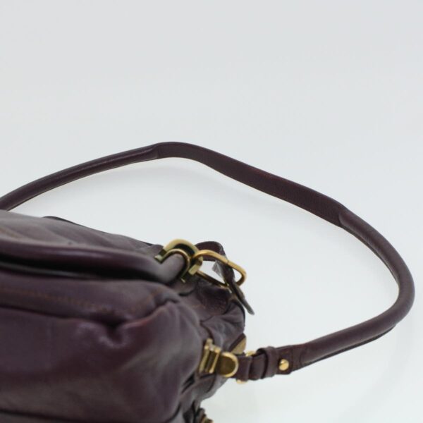 Chloe Paraty Hand Bag Leather Purple 02-12-50-65 44039