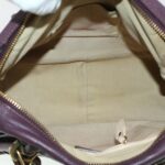 Chloe Paraty Hand Bag Leather Purple 02-12-50-65 44039
