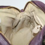 Chloe Paraty Hand Bag Leather Purple 02-12-50-65 44039