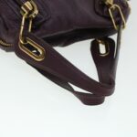 Chloe Paraty Hand Bag Leather Purple 02-12-50-65 44039